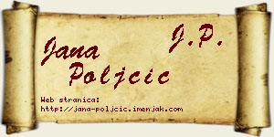 Jana Poljčić vizit kartica